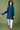 Jacket Design Teal Blue Kurta Pajama Set Vesham Retails