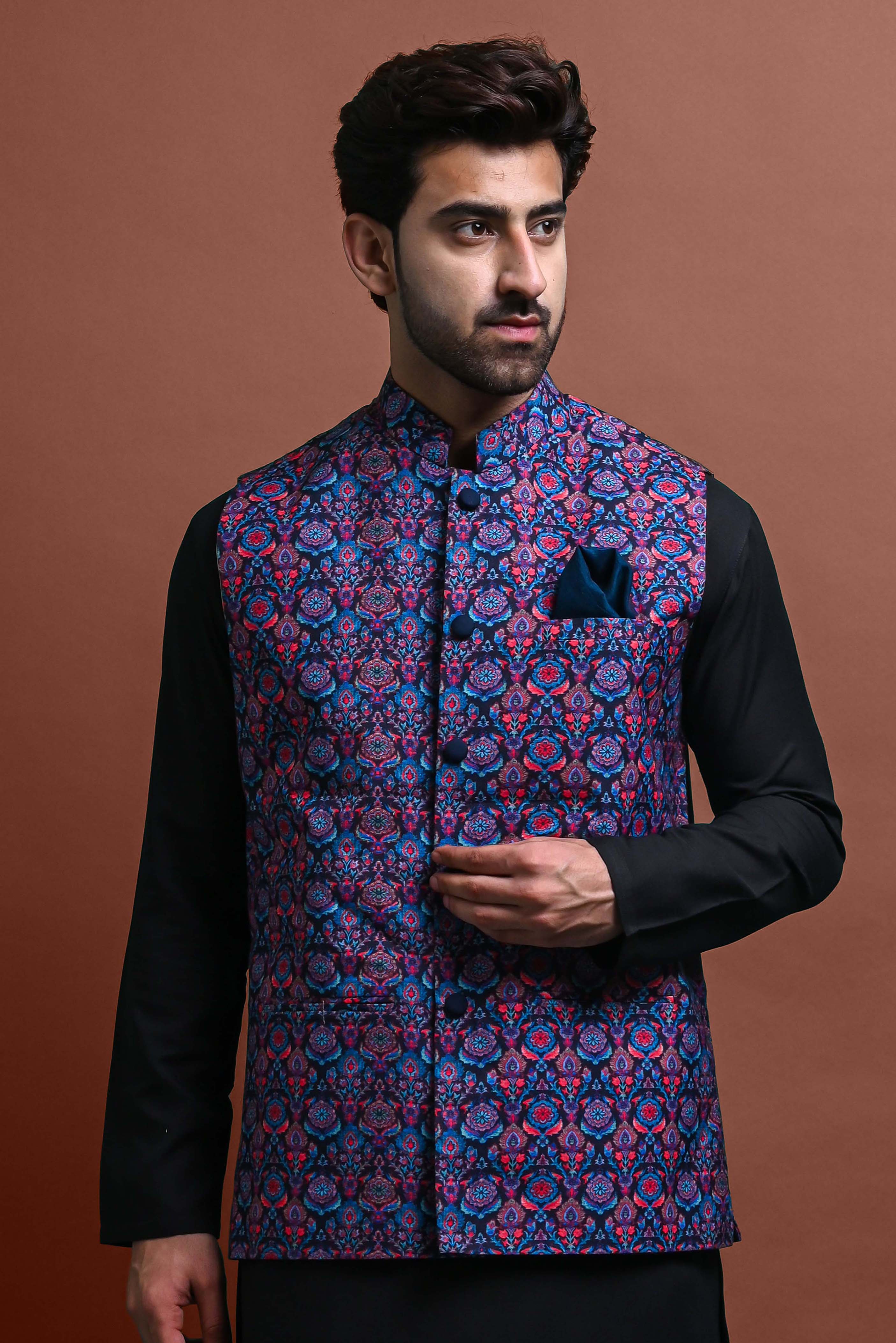 Kurta Churidar With Jacket Set For Men Vesham Retails