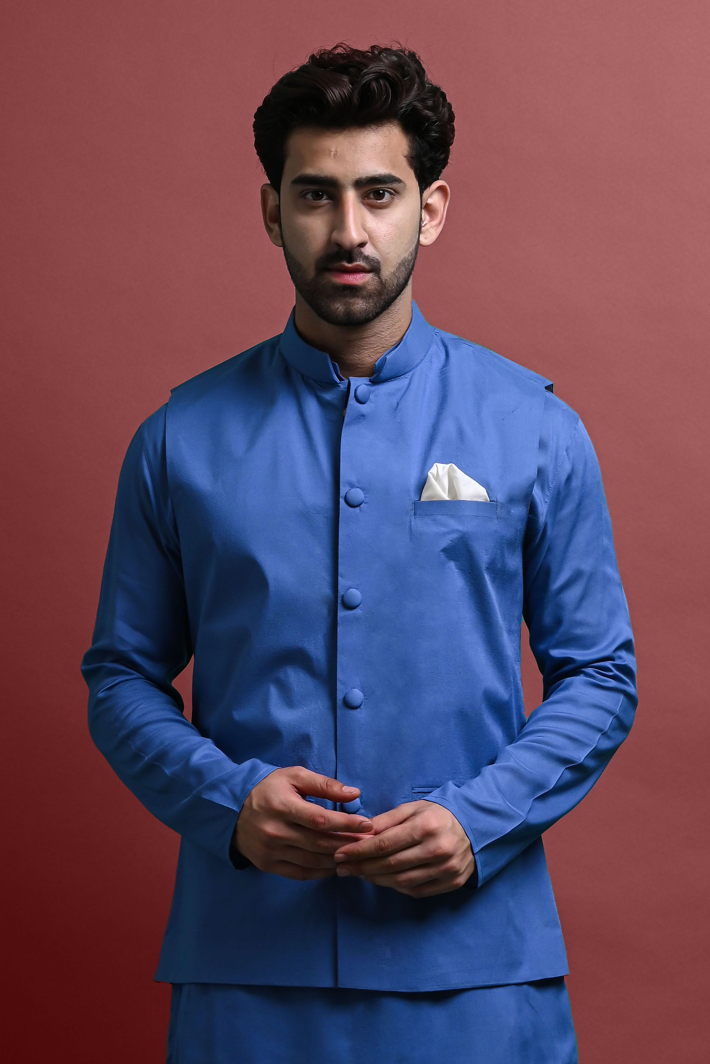 Kurta Churidar With Jacket Set For Men Vesham Retails