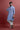 Blue Mens Printed Kurta Pajama For Men Vesham Retails