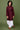 Cotton Blend Maroon Kurta With Dhoti Set Vesham Retails