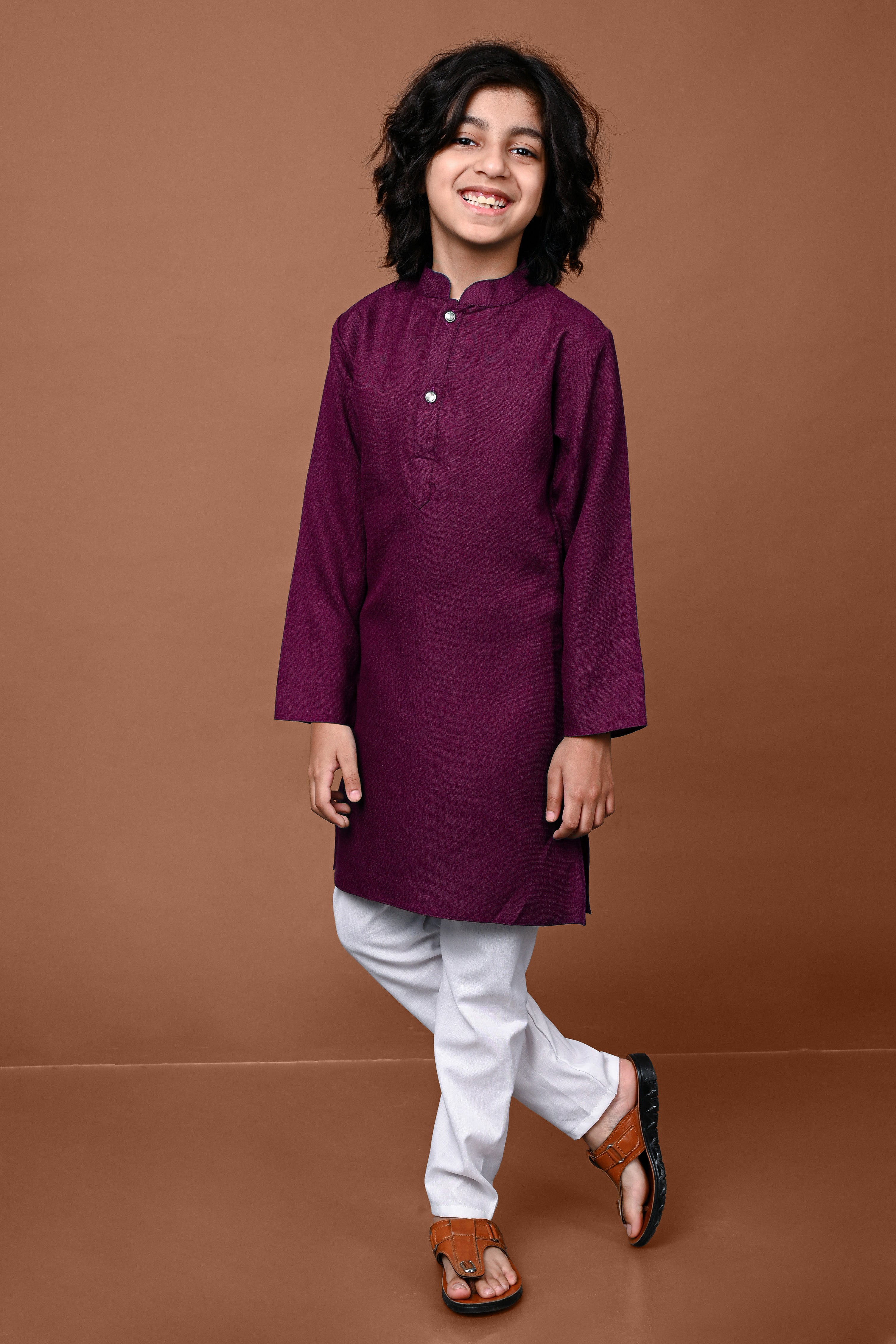 Animal Print Cotton Blend Pink Kurta Pajama Set – Vesham